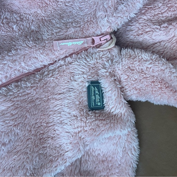 Eddie Bauer Infant Sz 18M Bunting Suit Toddler Girls Pink Fleece Baby Onesie - Picture 5 of 8